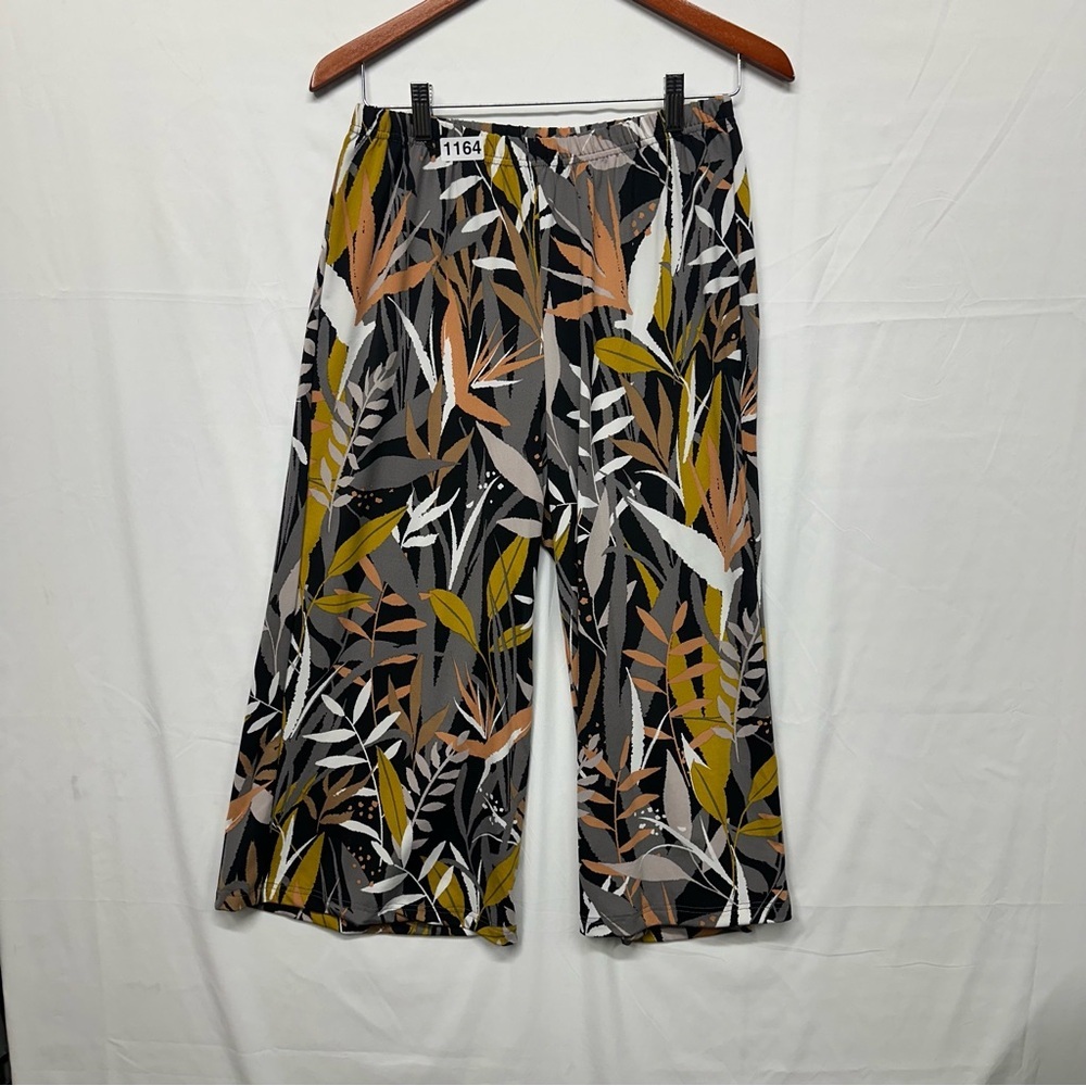 Bob Mackie Wide Leg Pants Women’s Small Abstract Print Pull On Size Small